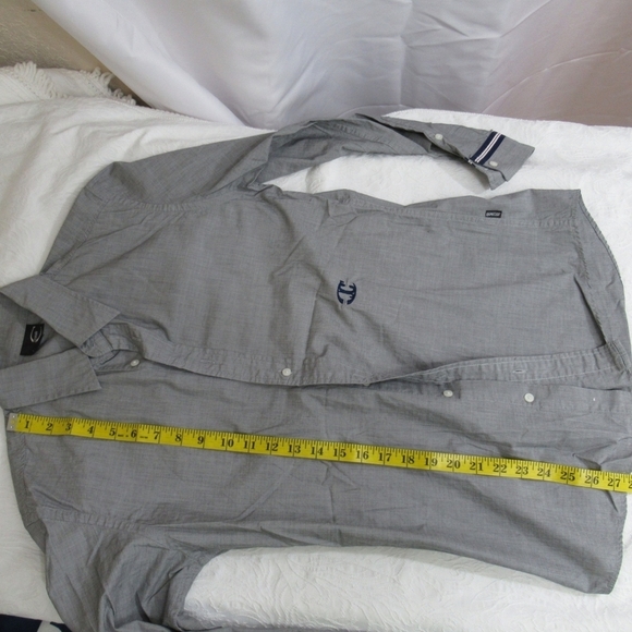 Just Cavalli Gray Cotten Button-Up Shirt Size 44 - Picture 8 of 11